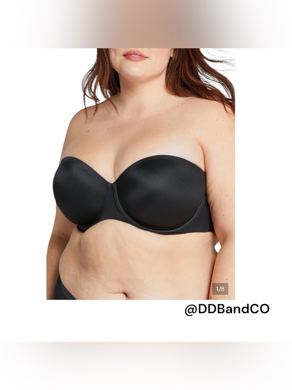 Cacique lightly lined multiway strapless bra 44DDD